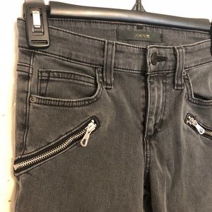 Joe’s jeans edgy charcoal grey skinny jeans